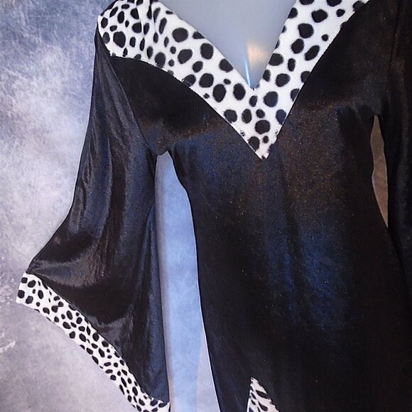 Women's Costume for Evil Queen + Crown with Blinking Lights - Picture 4 of 9